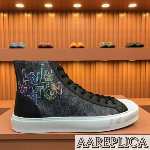 Replica LV 1A5Z0T Louis Vuitton Tattoo Sneaker Boot 9