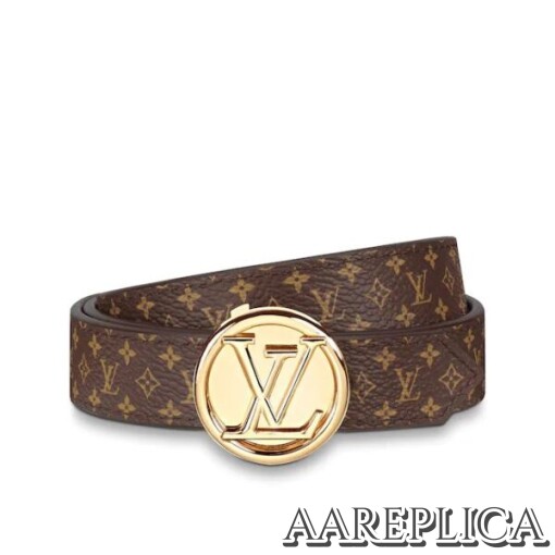 Replica Louis Vuitton M0053V LV Circle 20mm Reversible Belt