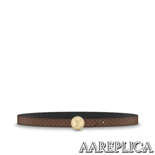 Replica Louis Vuitton M0053V LV Circle 20mm Reversible Belt 2