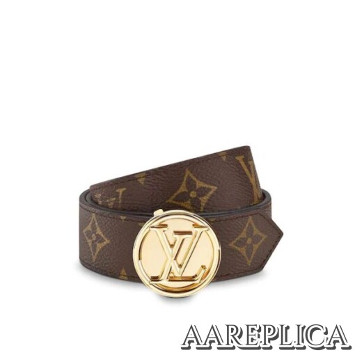 Replica Louis Vuitton M0055U LV Circle 25mm Reversible Belt