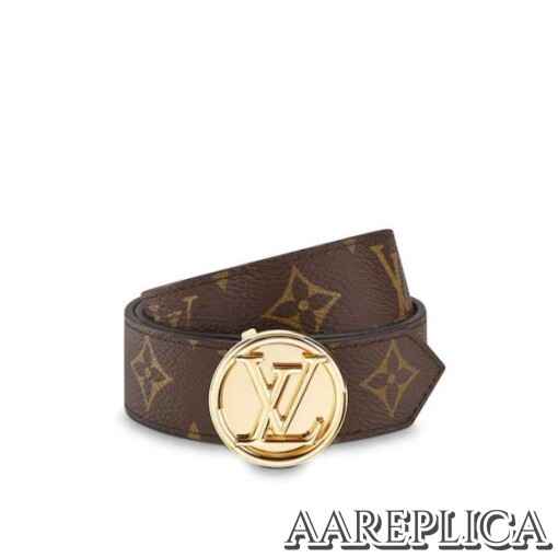 Replica Louis Vuitton M0055U LV Circle 25mm Reversible Belt 3