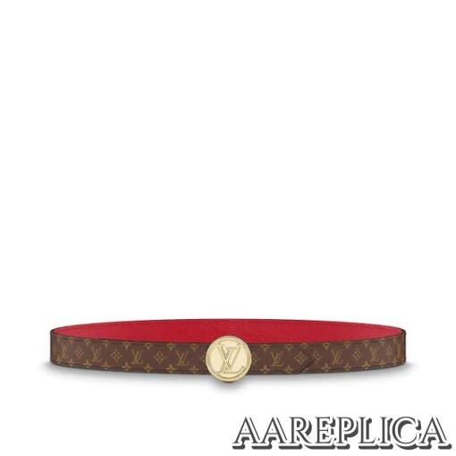 Replica Louis Vuitton M0055U LV Circle 25mm Reversible Belt 4