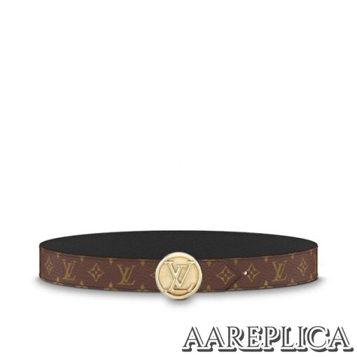 Replica Louis Vuitton M0058U LV Circle 35mm Reversible Belt 2