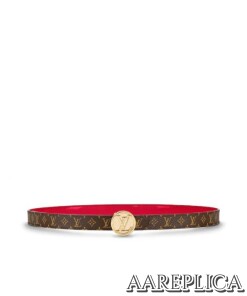 Replica Louis Vuitton M0084V LV Circle 20mm Reversible Belt 2