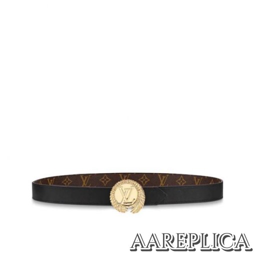 Replica Louis Vuitton M0111U LV Circle 30mm Reversible Belt 2