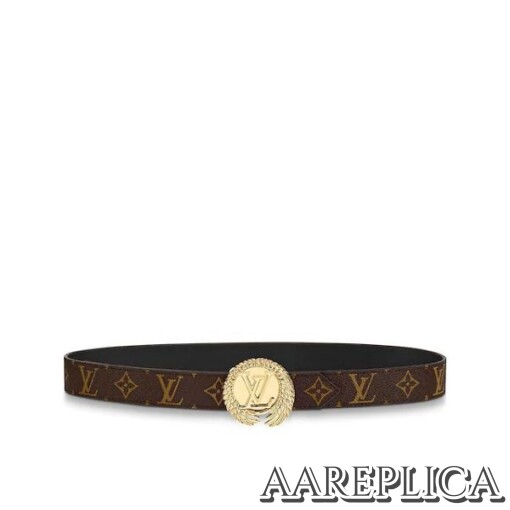 Replica Louis Vuitton M0111U LV Circle 30mm Reversible Belt 4