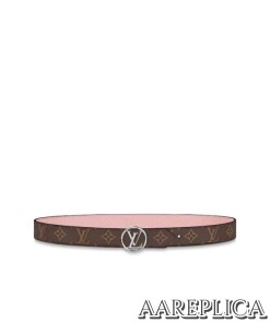 Replica Louis Vuitton M0118U LV Circle 35mm Reversible Belt 2