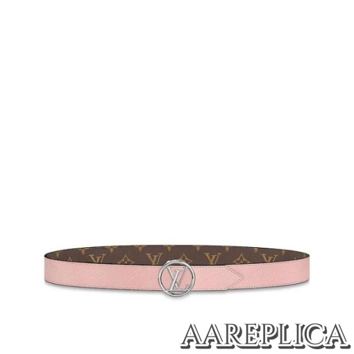 Replica Louis Vuitton M0118U LV Circle 35mm Reversible Belt 4