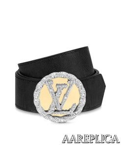 Replica Louis Vuitton M0192U LV Circle Plate 35mm Reversible Belt