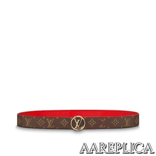 Replica Louis Vuitton M9936V LV Circle 35mm Reversible Belt 2