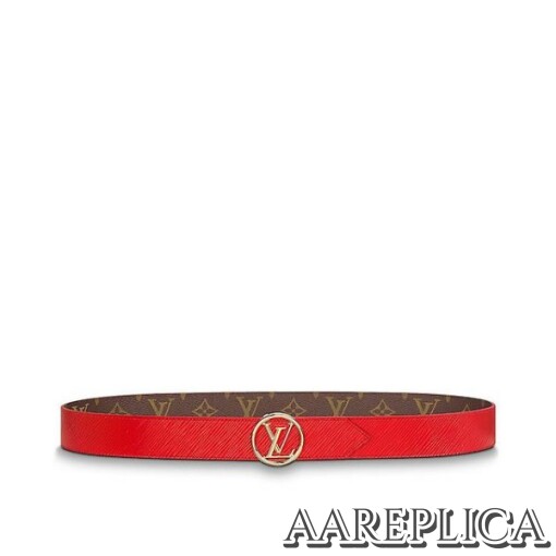 Replica Louis Vuitton M9936V LV Circle 35mm Reversible Belt 5