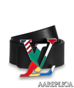 Replica Louis Vuitton MP129S LV Flags 40MM Belt