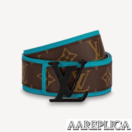 Replica Louis Vuitton MP204U LV Shape Patchwork 40mm Belt