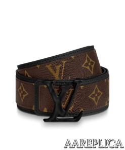 Replica Louis Vuitton MP205T LV Shape Patchwork 40MM Belt