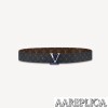 Replica LV M0040Q Louis Vuitton Reverso 40MM Reversible Belt 3