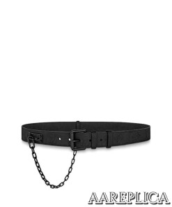 Replica LV MP206Q Louis Vuitton Signature Chain 35MM Belt