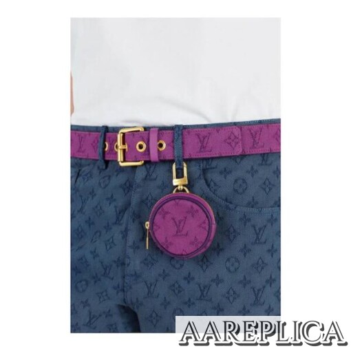 Replica Louis Vuitton Monogram Denim Bag Charm and Key Holder LV M68291