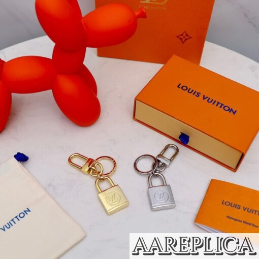 Replica LV BFF Padlock Bag Charm and Key Holder Louis Vuitton MP2985 5