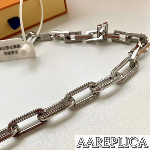 Replica LV Chain Links Patches Necklace Louis Vuitton MP2461 3