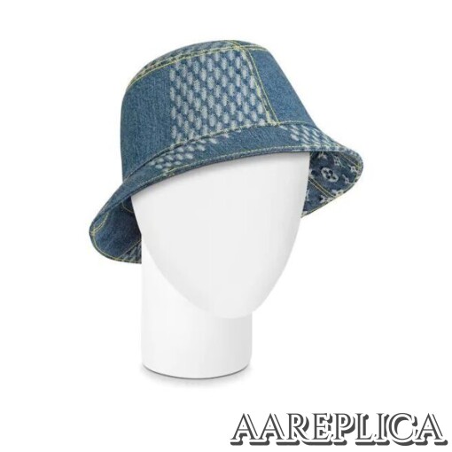 Replica LV MP2733 Louis Vuitton Damier Geant Wave Monogram Sun Hat