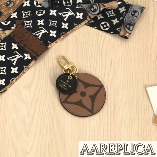 Replica LV M69317 Louis Vuitton Monogram Reverse Key Holder and Bag Charm 2