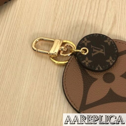 Replica LV M69317 Louis Vuitton Monogram Reverse Key Holder and Bag Charm 3