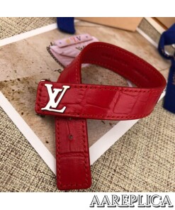 Replica Louis Vuitton M6270D LV Slim Leather Bracelet