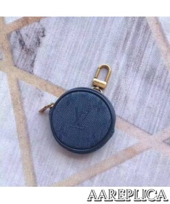 Replica LV Monogram Denim Bag Charm and Key Holder Louis Vuitton M68290