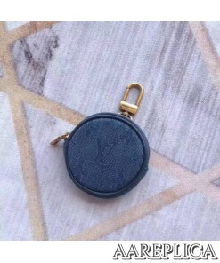 Replica LV Monogram Denim Bag Charm and Key Holder Louis Vuitton M68290 2