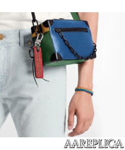 Replica LV MP2554 Louis Vuitton Epi Color Block LV Dual Key Holder and Bag Charm