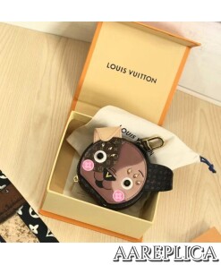 Replica LV Puppy Supple Hat Box Bag Charm and Key Holder Louis Vuitton M80254