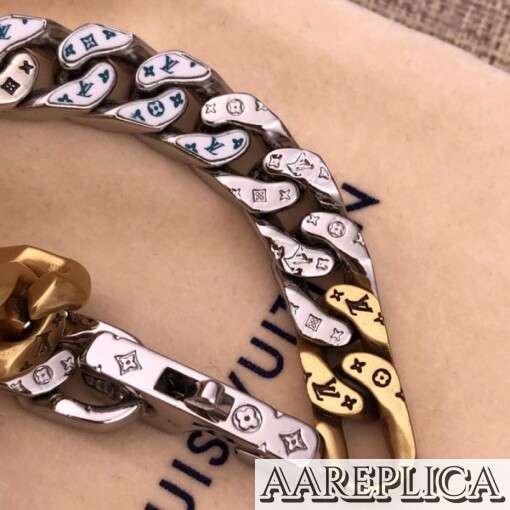 Replica LV MP2777 Louis Vuitton Chain Links Patches Bracelet 8