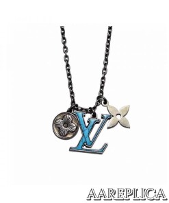 Replica Pendant Chain LV Turquoise Necklace Louis Vuitton M68904 2