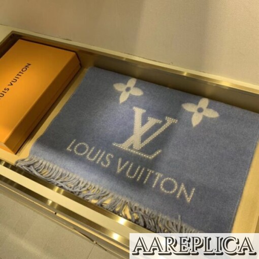 Replica LV M76076 Louis Vuitton Studdy Reykjavik Scarf