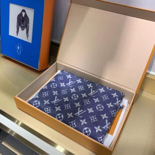 Replica LV M73698 Louis Vuitton Studdy Denim Monogram Shawl