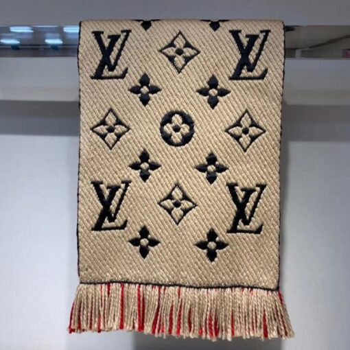 Replica LV M73886 Louis Vuitton Logomania Duo Scarf 6