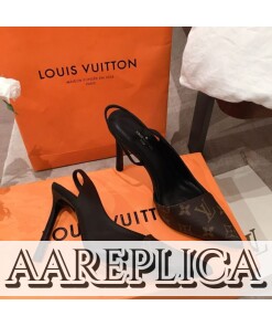 Replica Louis Vuitton 1A86GX LV Cherie Slingback Pump 2