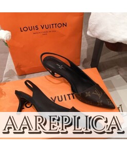 Replica Louis Vuitton Cherie Slingback Pump LV 1A86GI 2