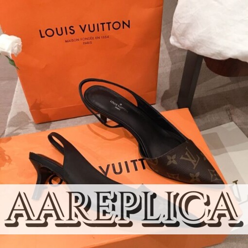 Replica Louis Vuitton Cherie Slingback Pump LV 1A86GI 2