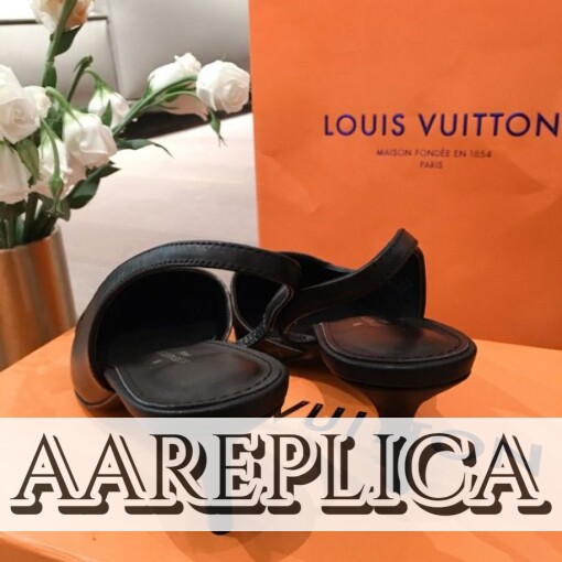 Replica Louis Vuitton Cherie Slingback Pump LV 1A86GI 6