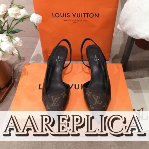 Replica Louis Vuitton Cherie Slingback Pump LV 1A86GI 9