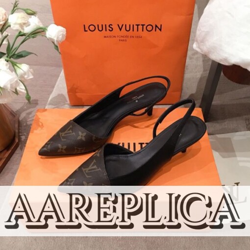 Replica Louis Vuitton Cherie Slingback Pump LV 1A86GI 10