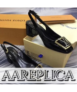 Replica Louis Vuitton Madeleine Slingback Pump LV 1A646Z 2