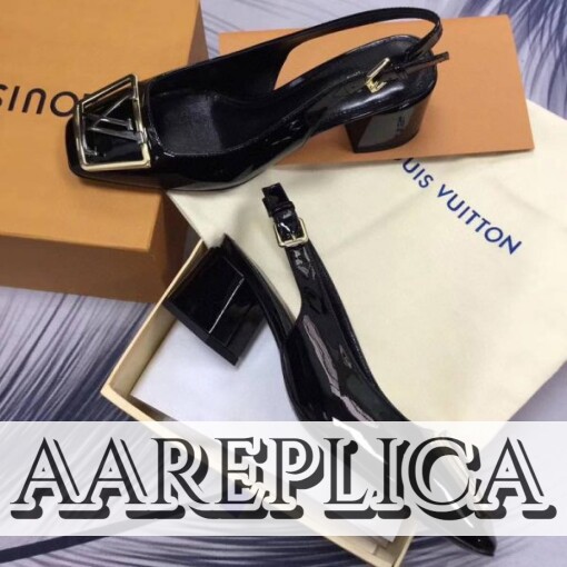 Replica Louis Vuitton Madeleine Slingback Pump LV 1A646Z 6