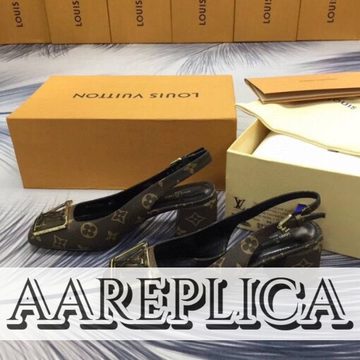 Replica Louis Vuitton Madeleine Slingback Pump LV 1A65O2 7