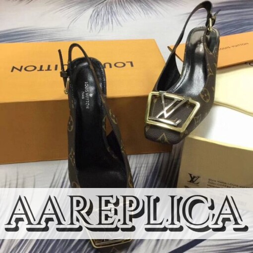 Replica Louis Vuitton Madeleine Slingback Pump LV 1A65O2 8