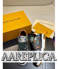 Replica Louis Vuitton LV Trainer Sneaker 1AARYH 2