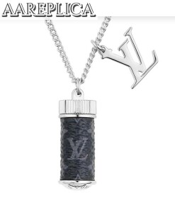 Replica Louis Vuitton MONOGRAM ECLIPSE CHARMS NECKLACE M63641 2