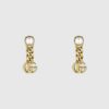 Replica Gucci Single crystal Double G earring 605853 J1D50 8066 4