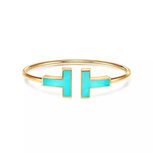 Replica Tiffany T Wide Turquoise Wire Bracelet 67863674